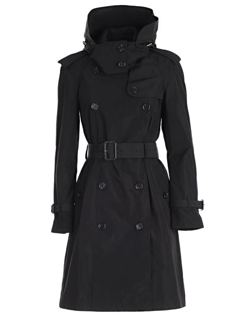 burberry black raincoat|classic Burberry raincoat for women.